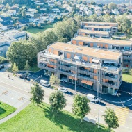 Vue du Schlösslipark depuis un drone