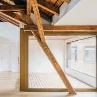 Interior of the Kornhaus with balcony