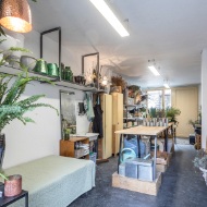 Photograph of the interior finishing of a creative space in the Lattich building in St. Gallen