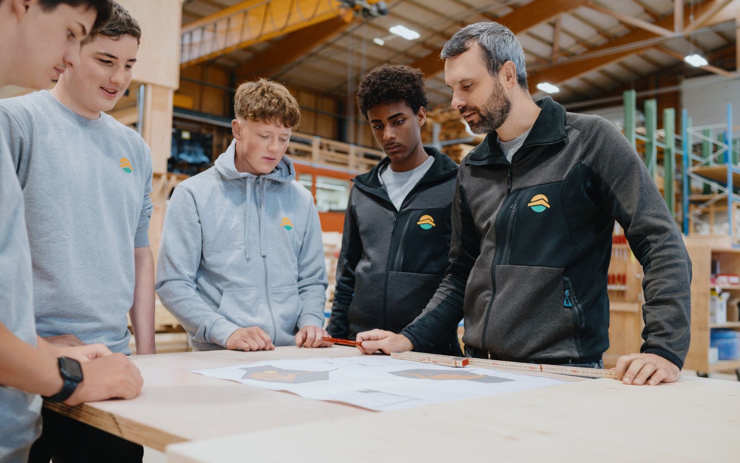 Apprentice woodworker planning