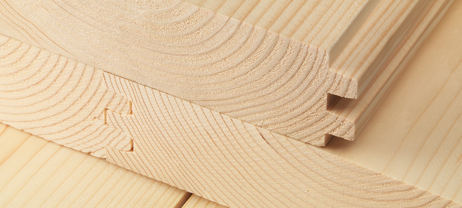 Detailansicht einer Hobelware