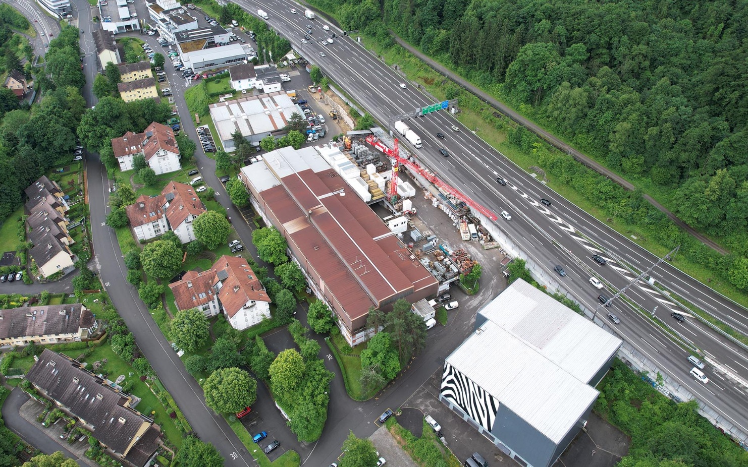 Neuenhof Timber Construction Blumer Lehmann Site In Aargau
