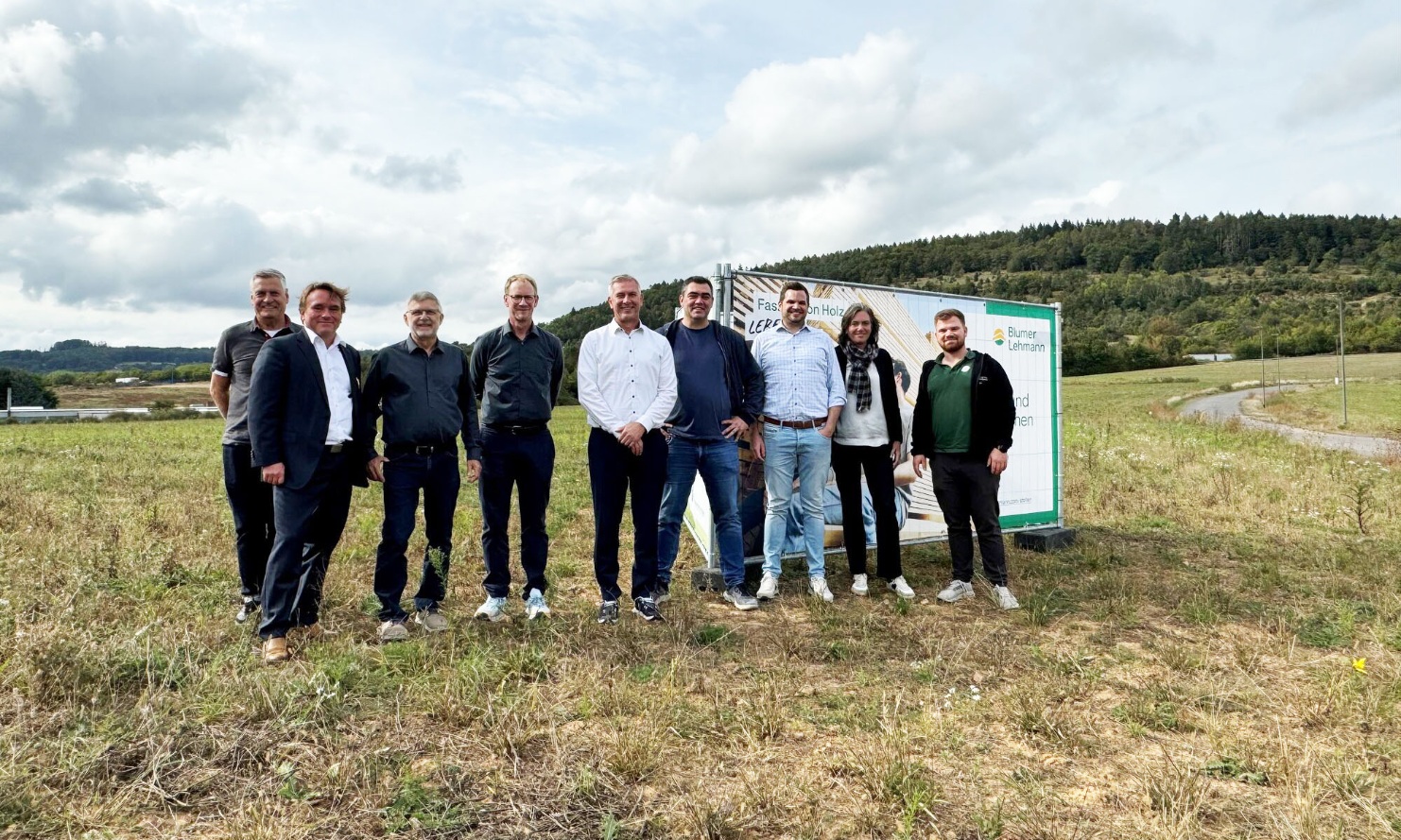 On-site visit after signing the contract for Blumer Lehmann's new production facility in Germany
