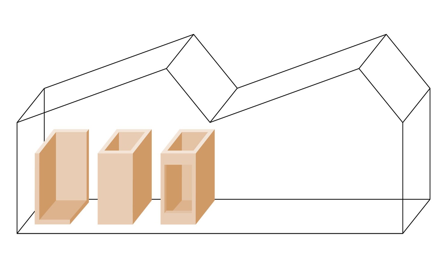 Fertigung und Montage der Holzmodule im Werk von Blumer Lehmann