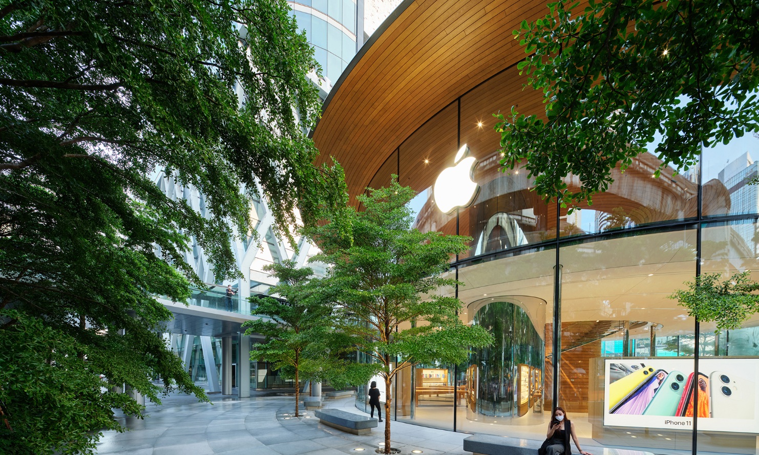 Exterior view Apple Store Bangkok