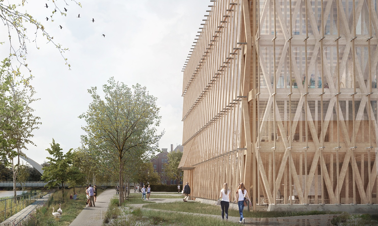 Visualisierung der Aussenansicht des Innovationsparks Heilbronn