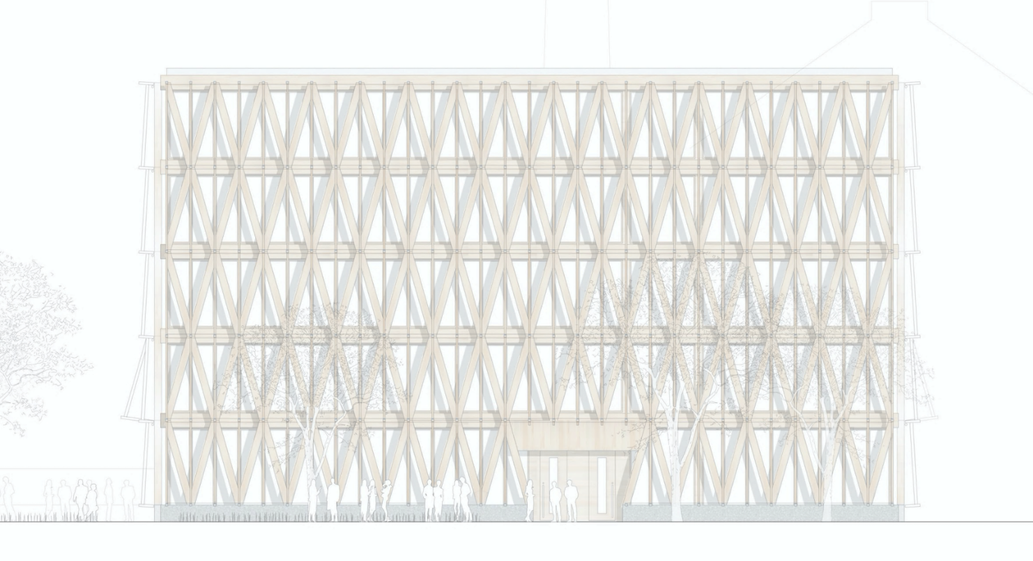 Visualisierung der Fassades des Innovationspark Heilbronn