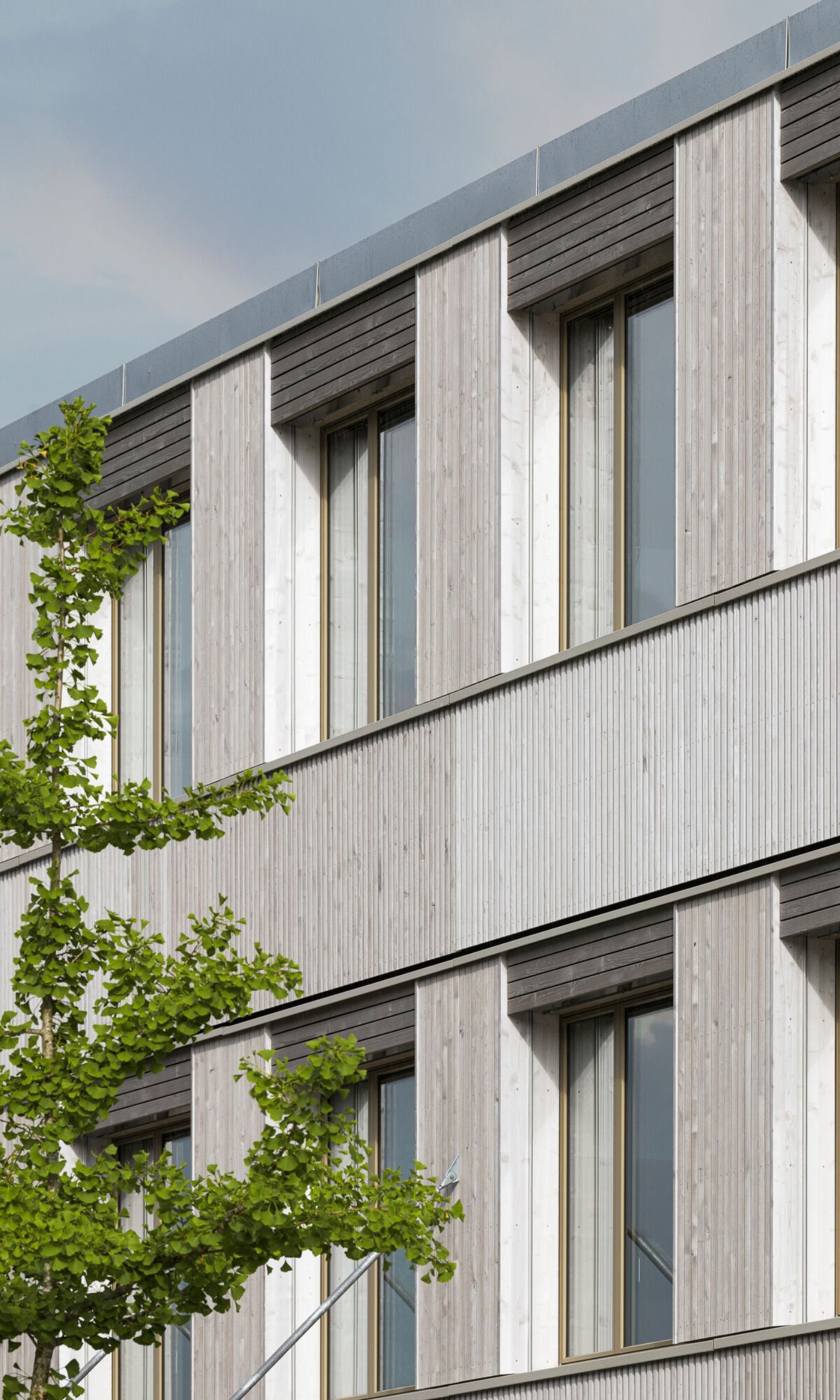 View of the facade of the Mosnang Medical Centre