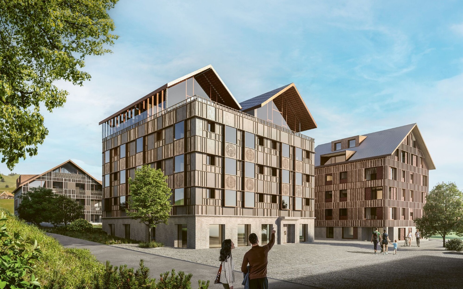 Visualisierung der Wohn- und Ferienresidenz Appenzeller Huus