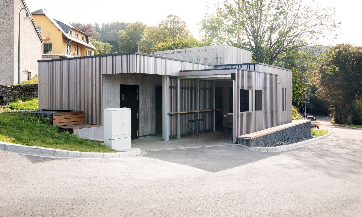 Das Bistro in Modulbauweise in der Gesamtansicht