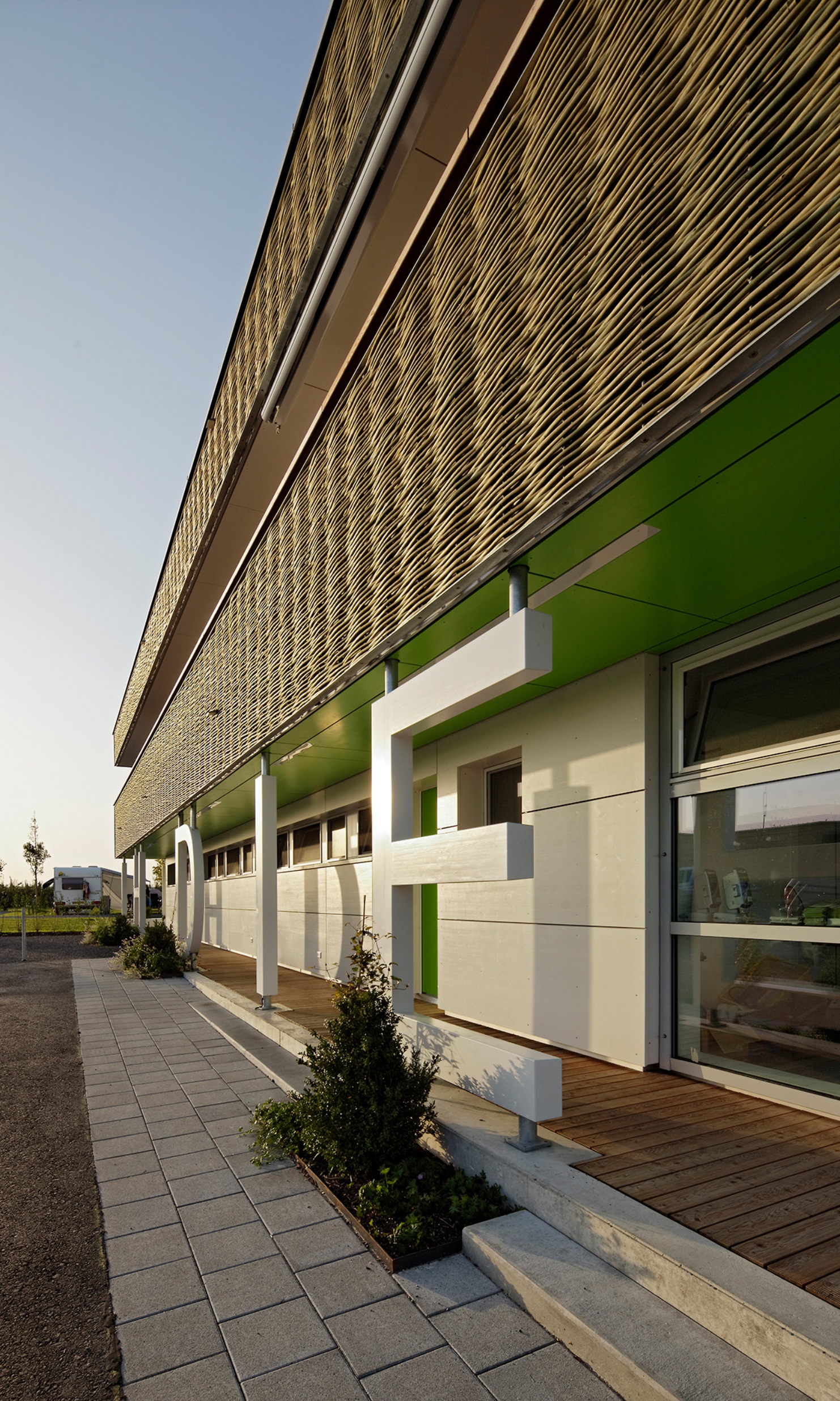 External view of the arcade of the Wiedehorn campsite