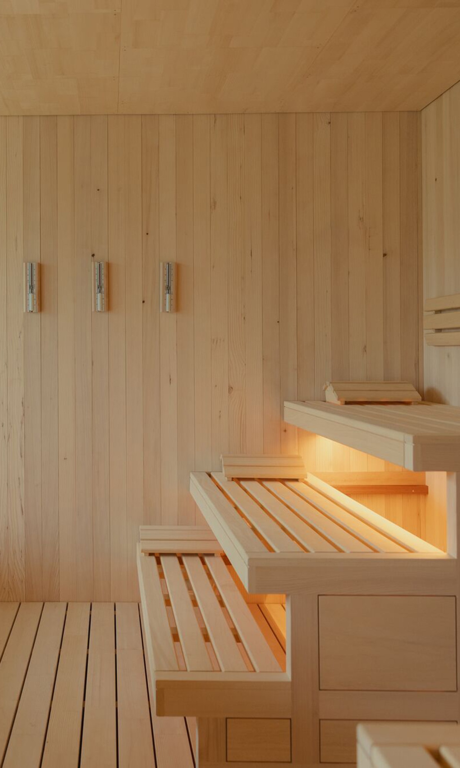 Einblick in die Sauna