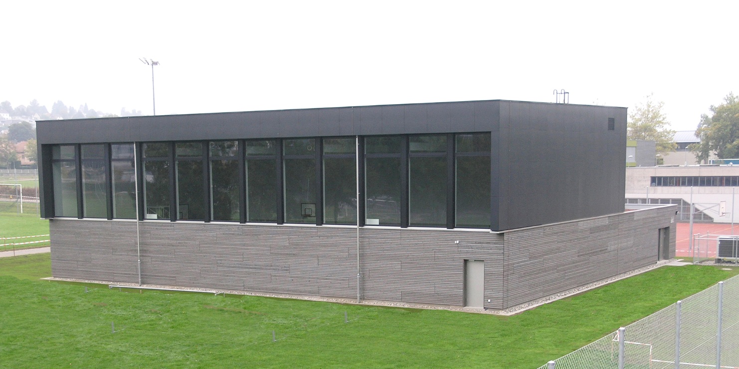 One of the three sports halls constructed in the canton of Aargau.