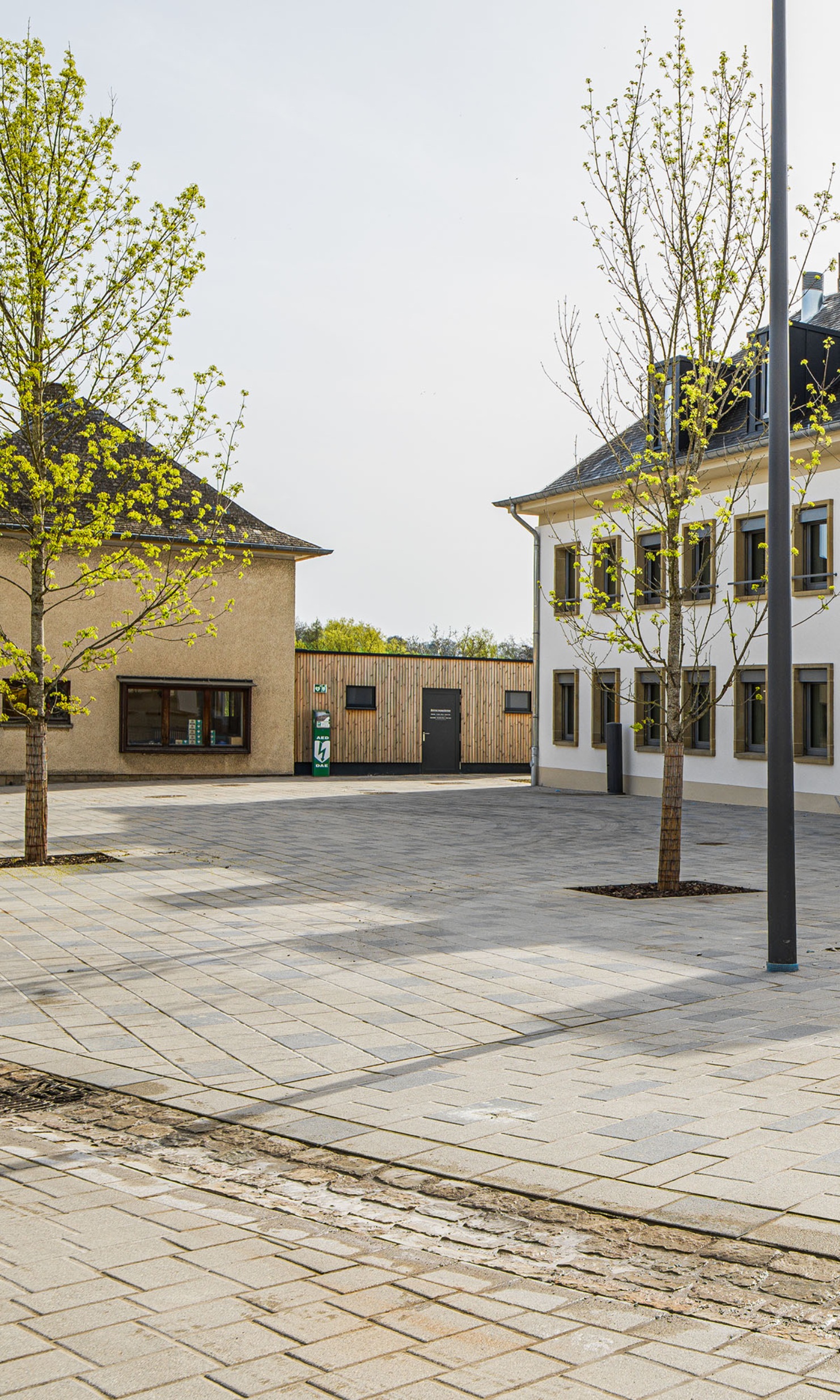 Dorfzentrum Biwer mit neuer Toilettenanlage 