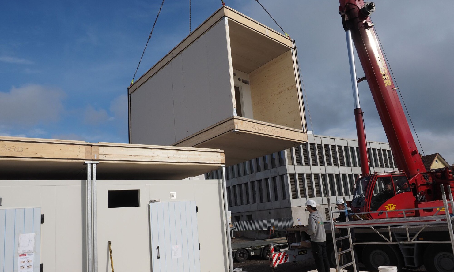 Holzmodul Migrosprovisorium Amriswil