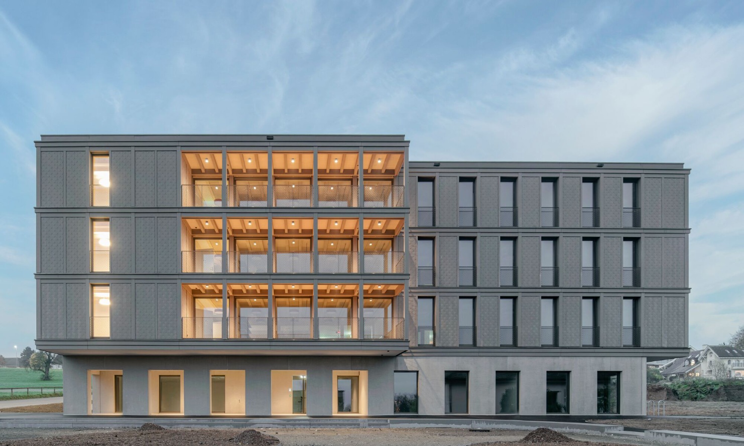 Gesamtansicht des neuen Haus T des Spitals Münsterlingen