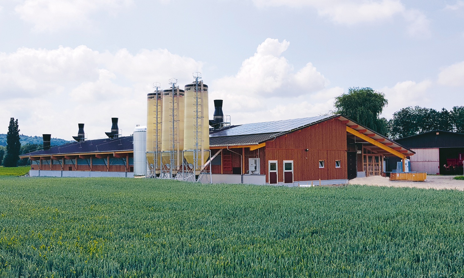 La construction en bois offre beaucoup d’espace pour l’usage agricole.