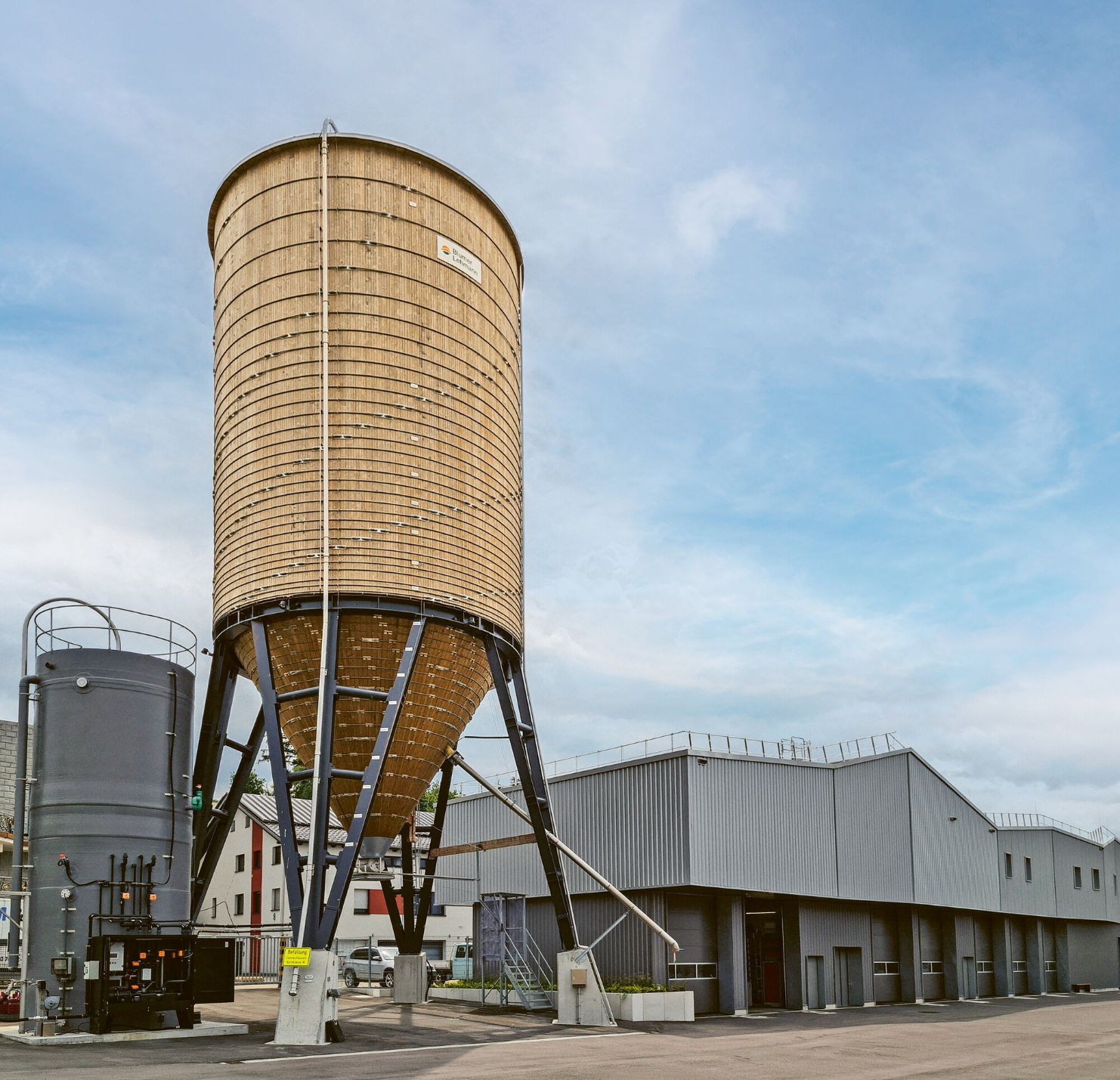 Größtes Rundsilo 800m³ in Abstatt, Deutschland – Moderne Industriebauweise