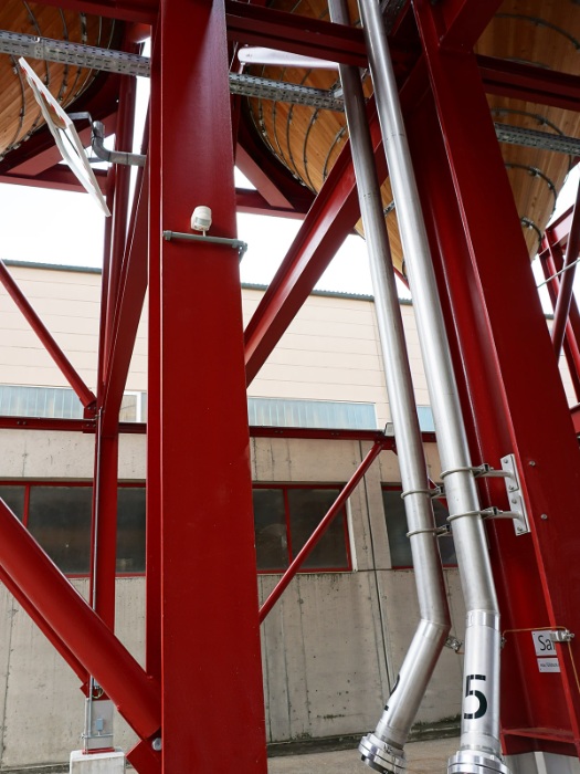 Filling pipes for the salt of the gritting silo in Frauenfeld