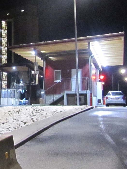 Dispatch building with two 20m LWK scales of the grit silo plant Haigerloch Germany