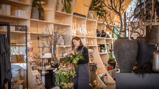 In der Blumenwerkstatt