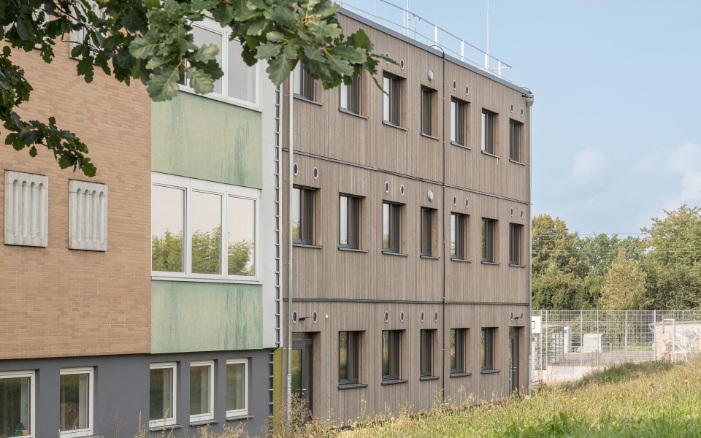Vue latérale du lycée de Giessen