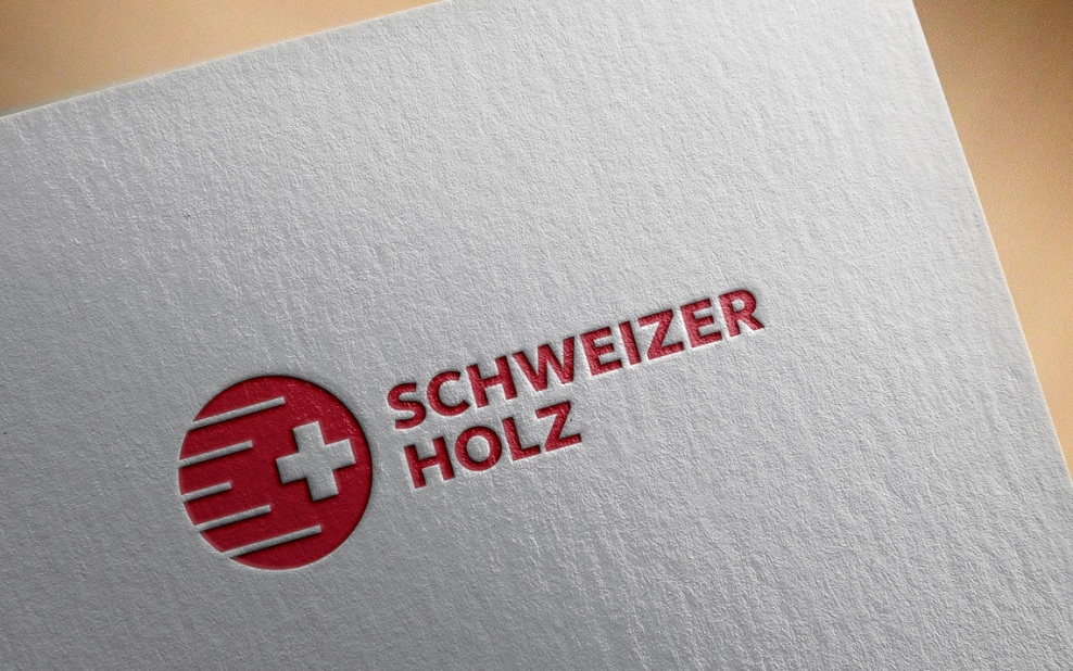 Dokument mit eingeprägtem Schweizer Holz Label