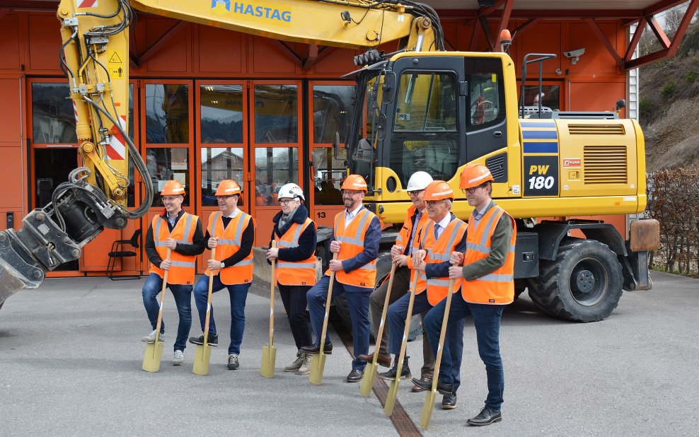 Spatenstich Verwaltungsgebäude Appenzeller Bahnen