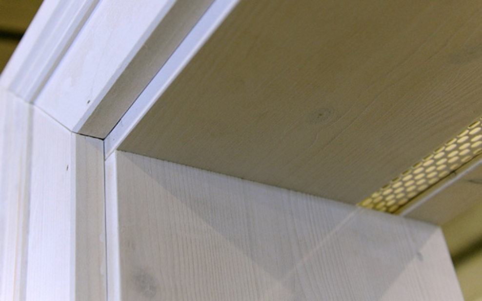 Close-up of a door frame
