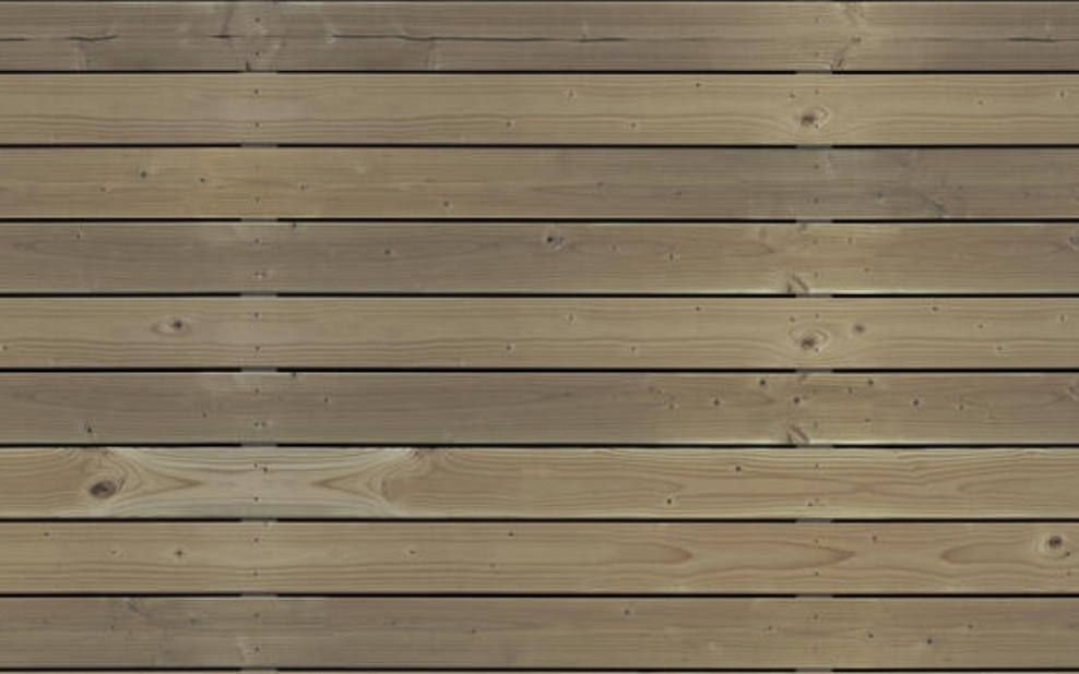 Ansicht einer Terrasse, welche druckimprägniert wurde.