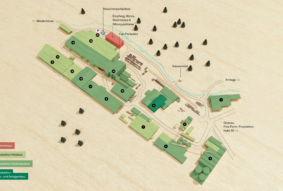 Anfahrtsplan mit Parkplatz-Beschreibung