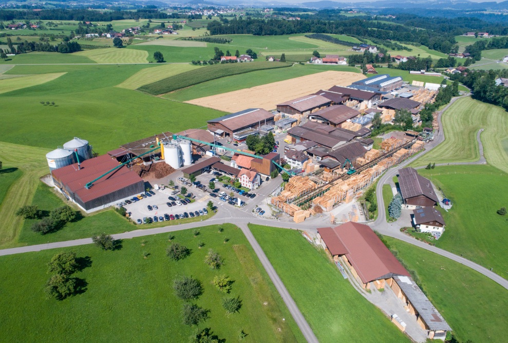 Aerial view of the Erlenhof site in 2017