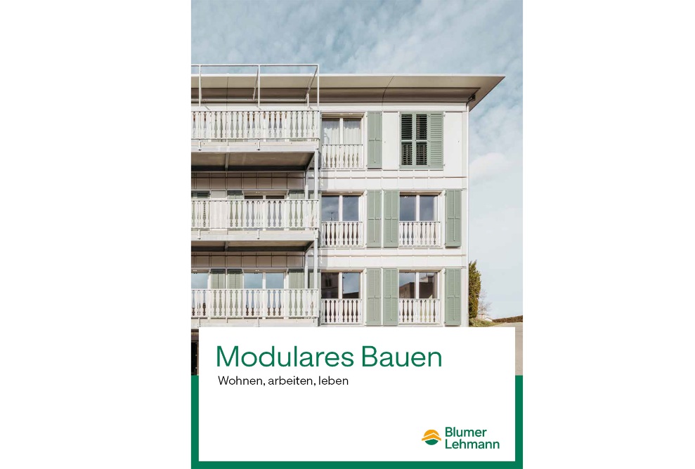Titelbild der Broschüre Modulares Bauen
