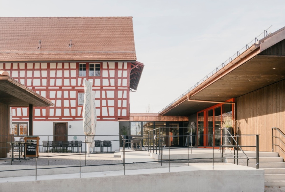 Eingangsbereich der Alten Herberge Niederbüren