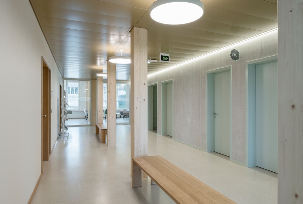 Flur im Gesundheitszentrum Herisau