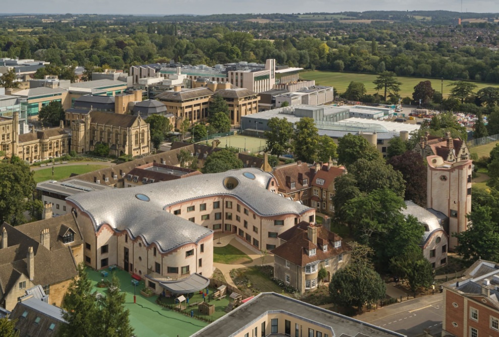 Oxford College Luftaufnahme