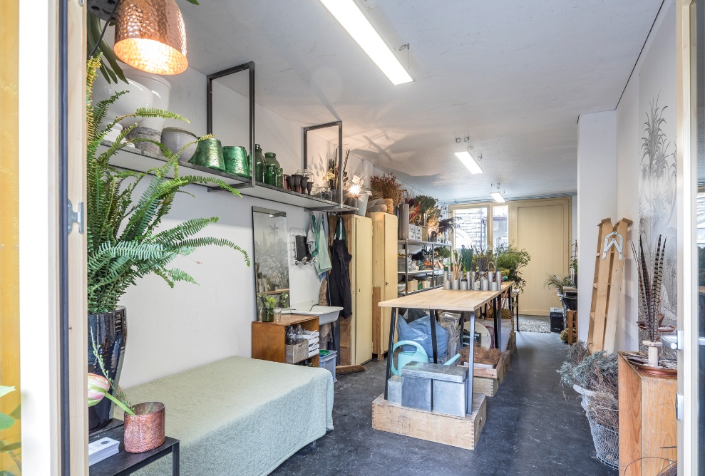 Photograph of the interior finishing of a creative space in the Lattich building in St. Gallen