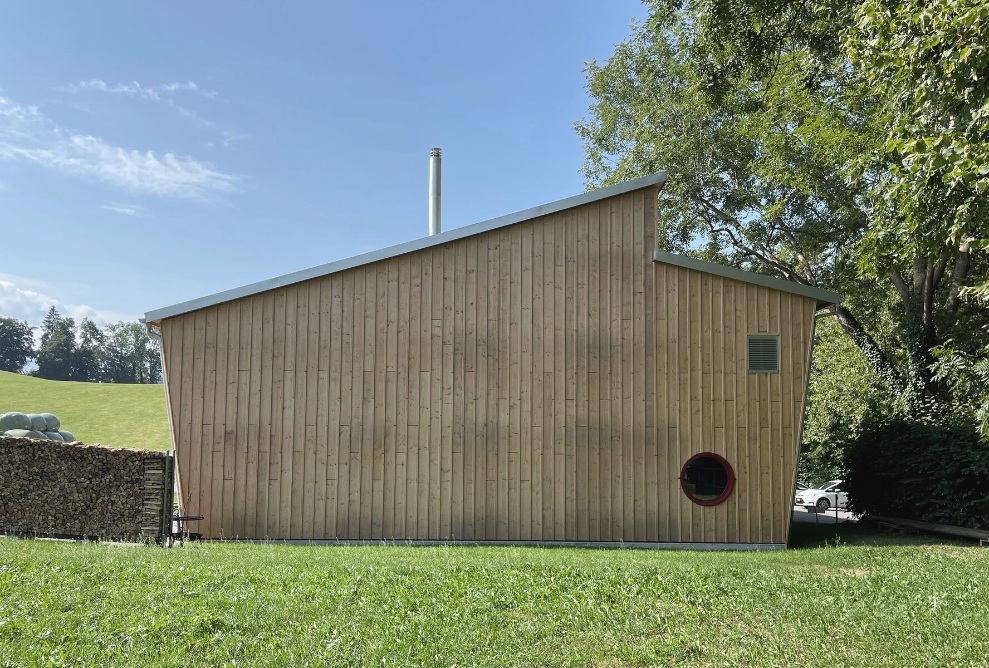 Side view of the new St Martin scout centre