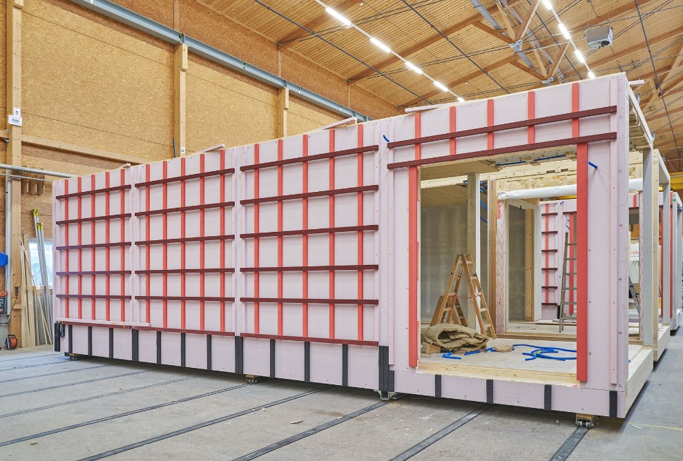 Production of modules for school building Hohlstrasse