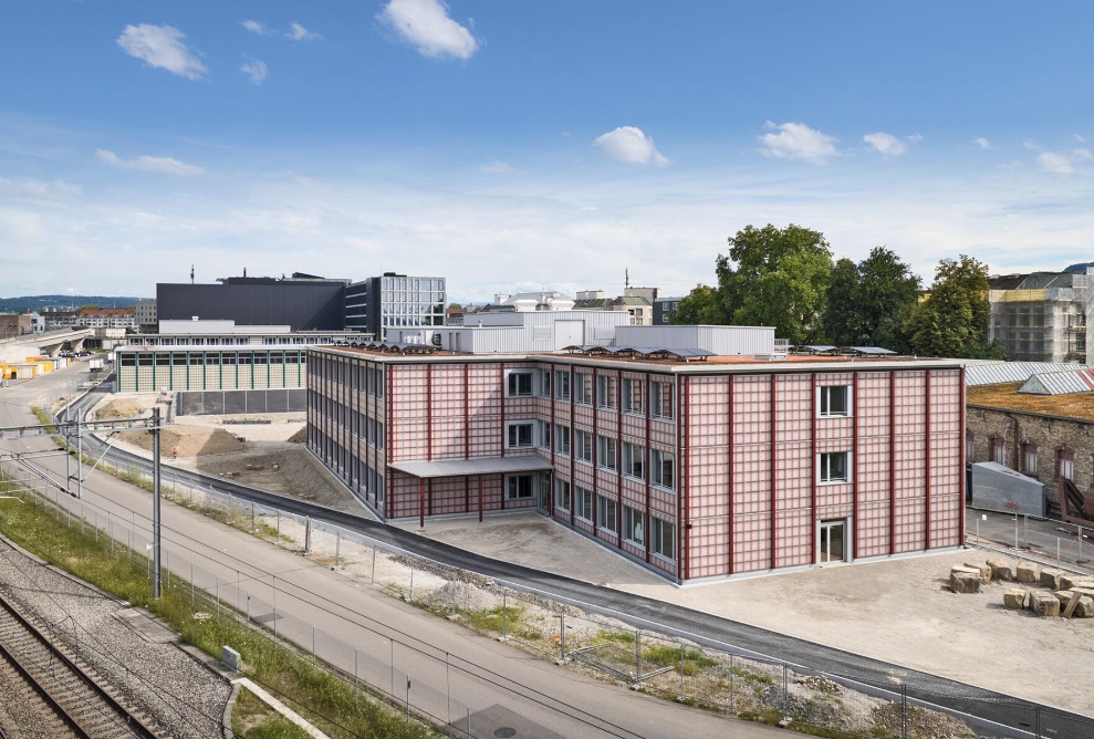 Modular timber school in an urban environment