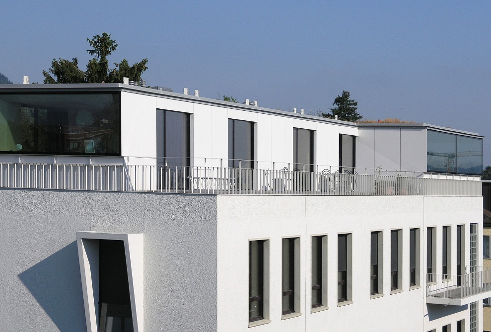 Two new loft apartments were created on the top floor.