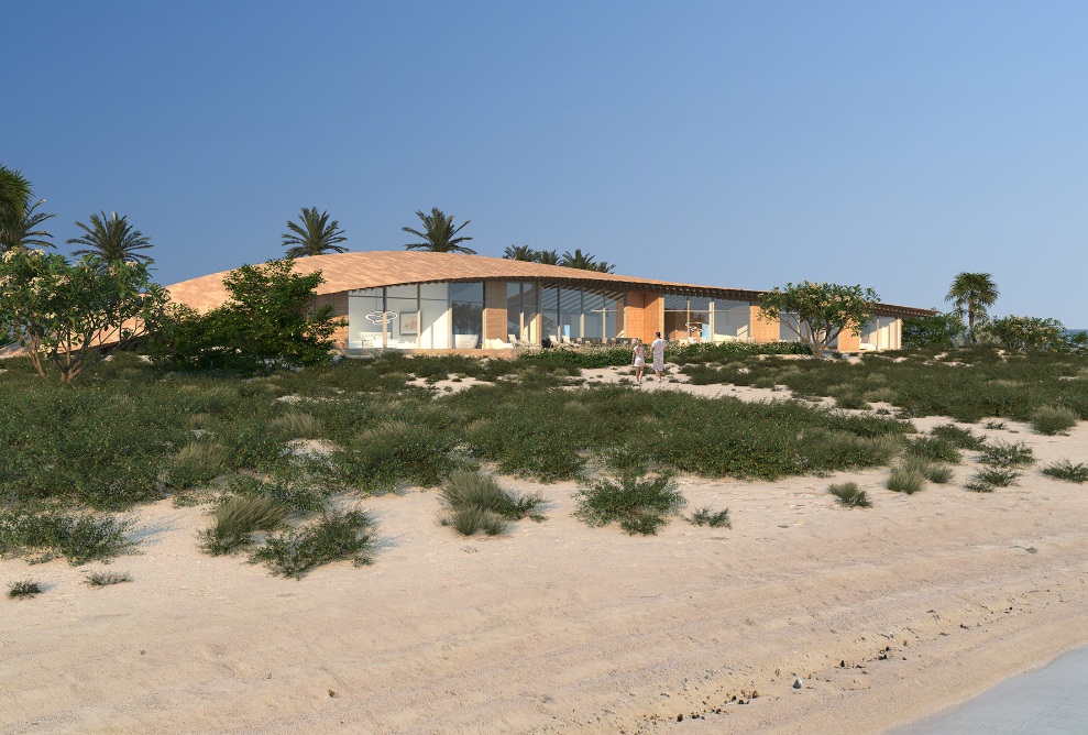 4-Bett-Villa im Ummahat Island Resort im Roten Meer, entworfen vom japanischen Architekten Kengo Kuma<br/><br/>