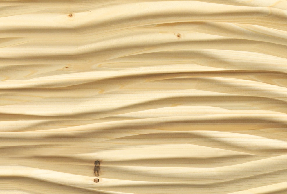 Close-up of the surface of Säntis Structured Wood