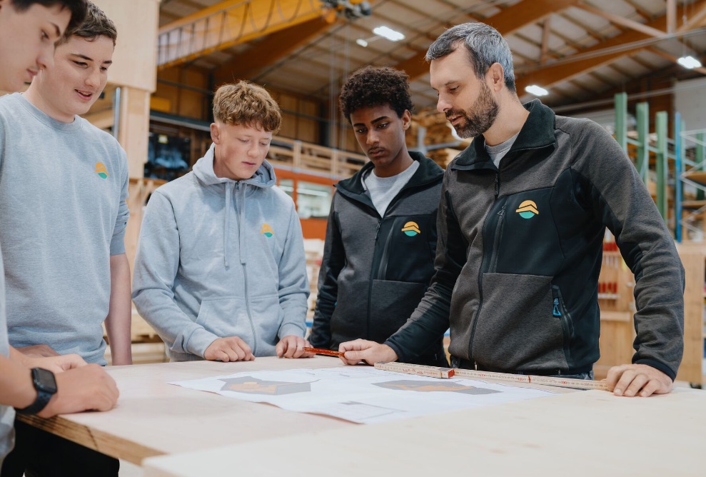 Apprentice woodworker planning