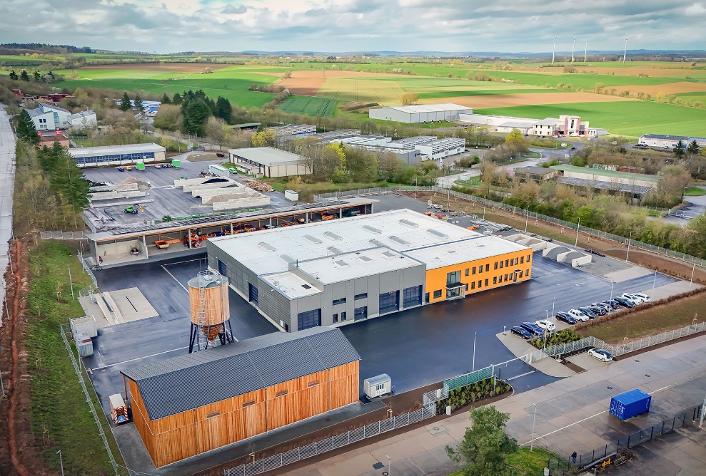 Bird's eye view of the entire Külsheim plant