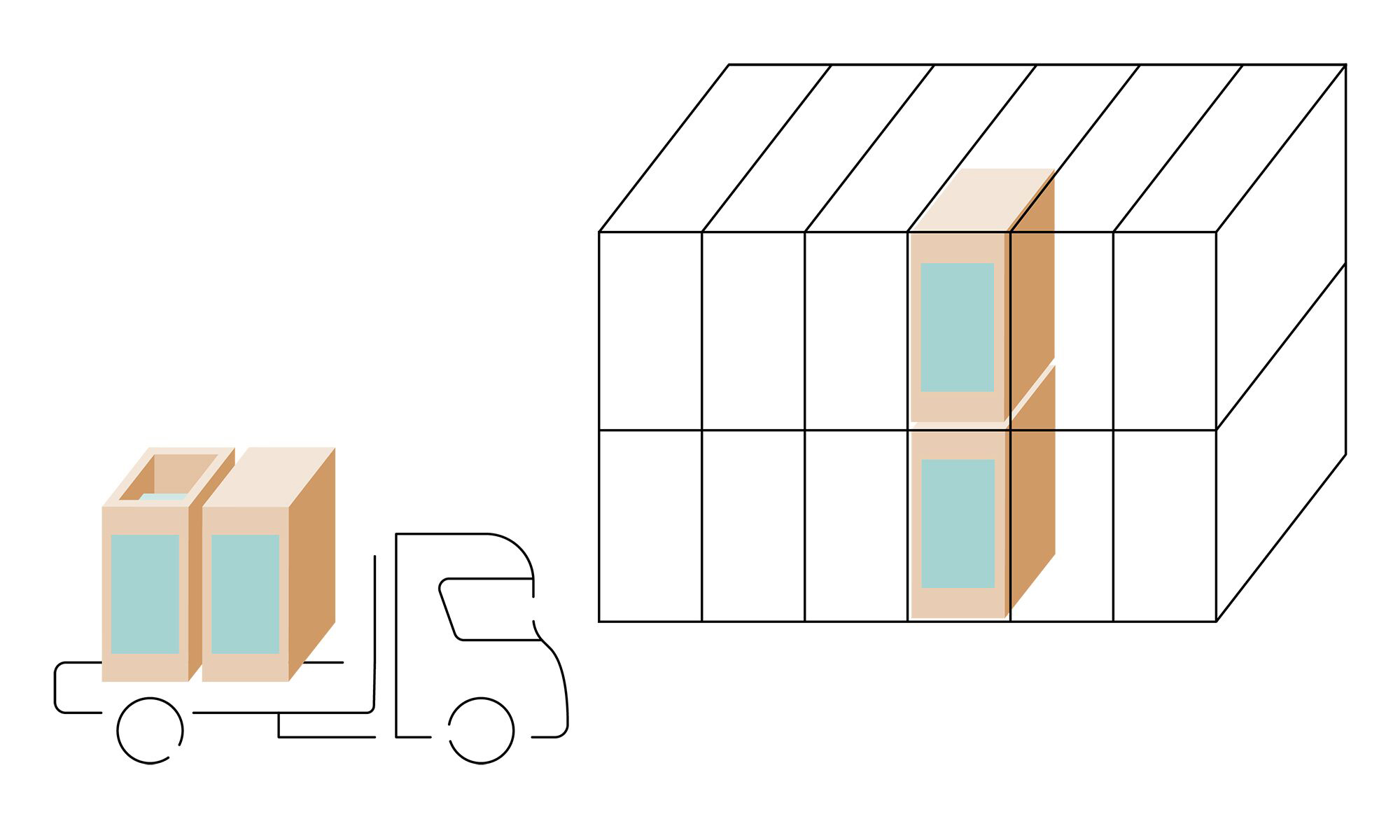 Transport und Installation des Liftmoduls auf der Baustelle durch Blumer Lehmann Transport und Installation des Liftmoduls auf der Baustelle durch Blumer Lehmann