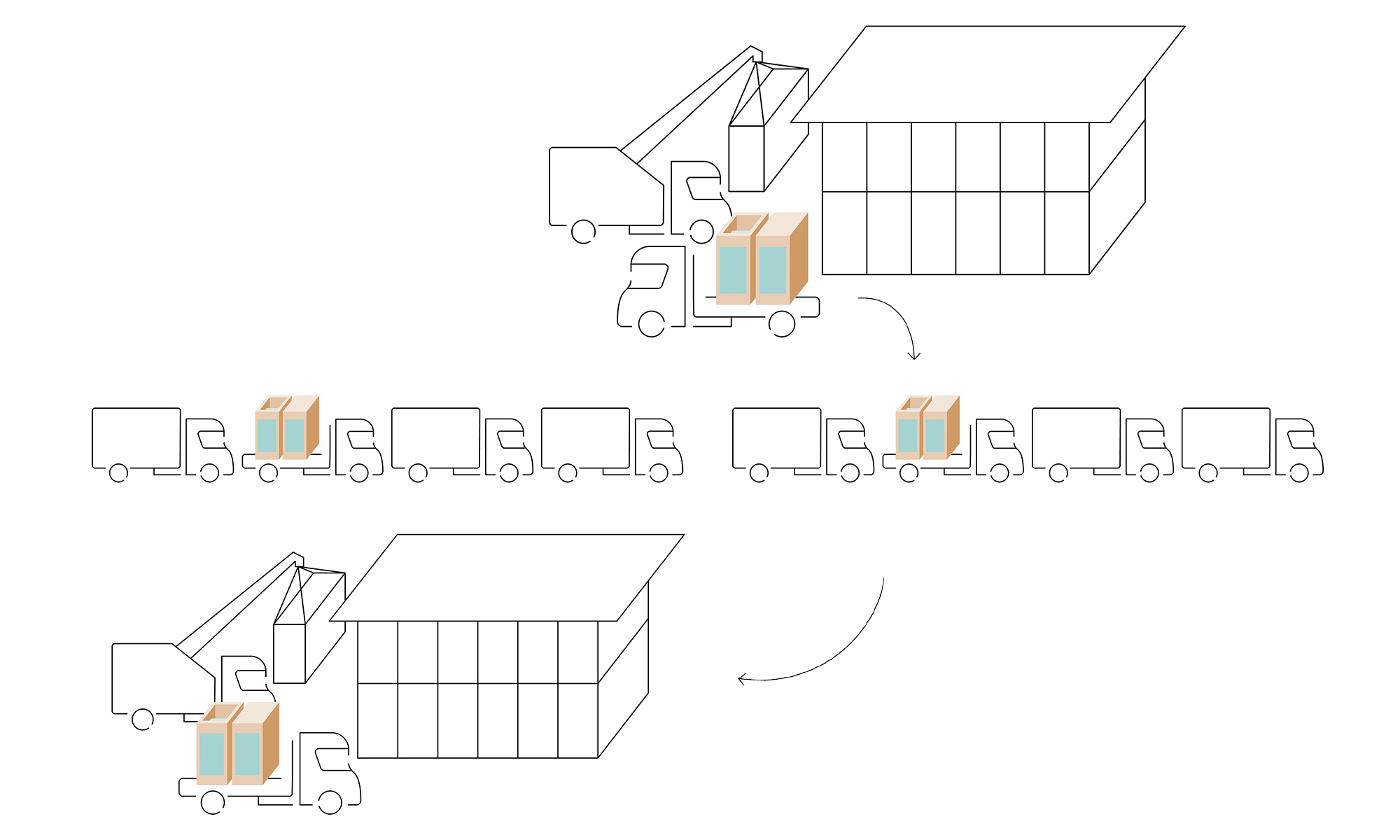 Wiedernutzung der Liftmodule aus Holz Wiedernutzung der Liftmodule aus Holz